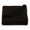 Black Sweatshirt Jersey Fleece Blanket